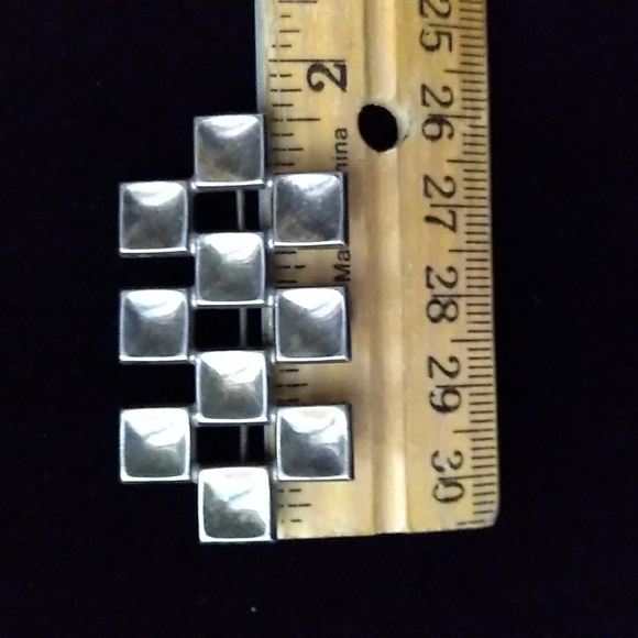 c1960s David Anderson - Norway Sterling Silver Modernist Brooch Pin VINTAGE - Picture 9 of 16